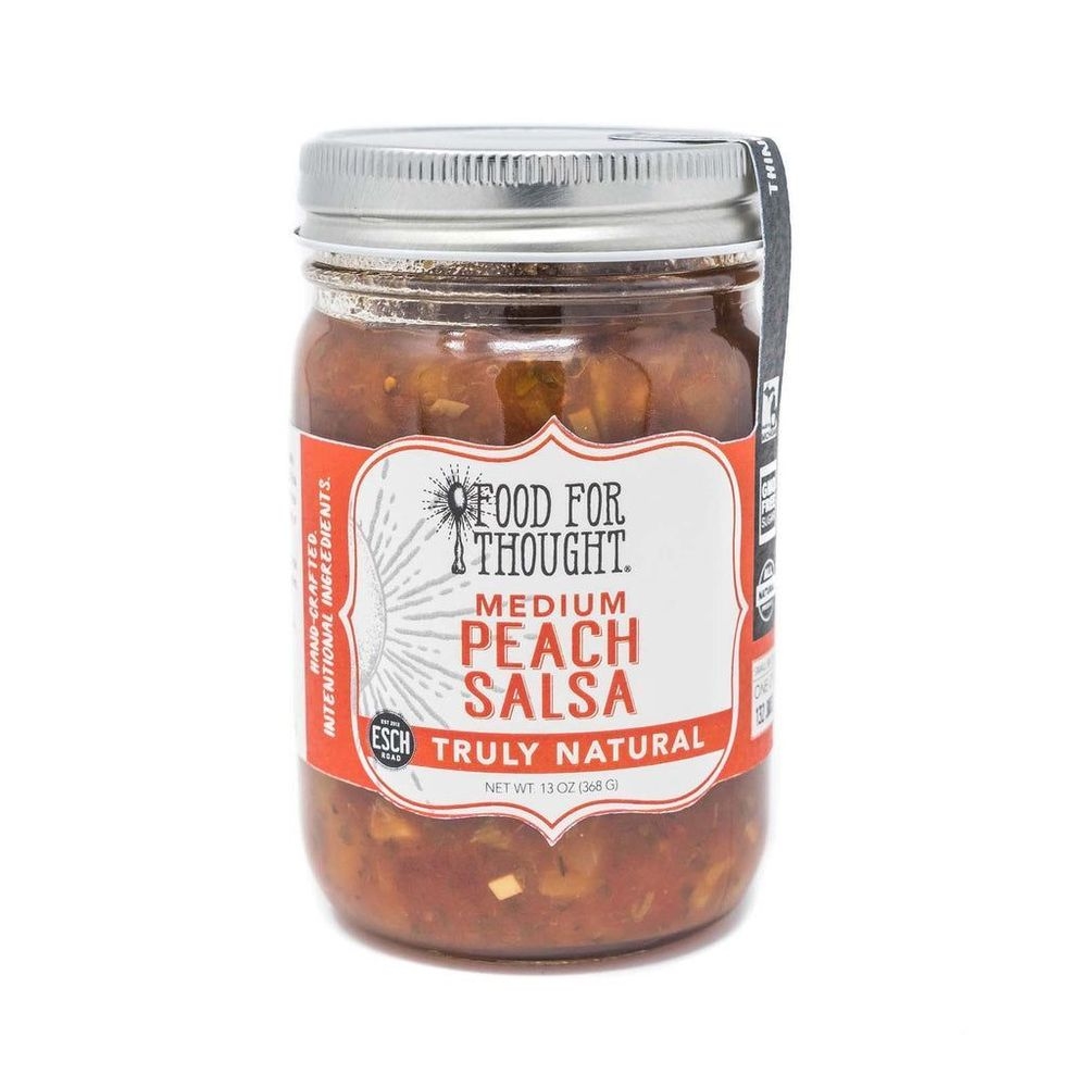 Food For Thought Medium Peach Salsa, 13 Ounce -- 6 per case