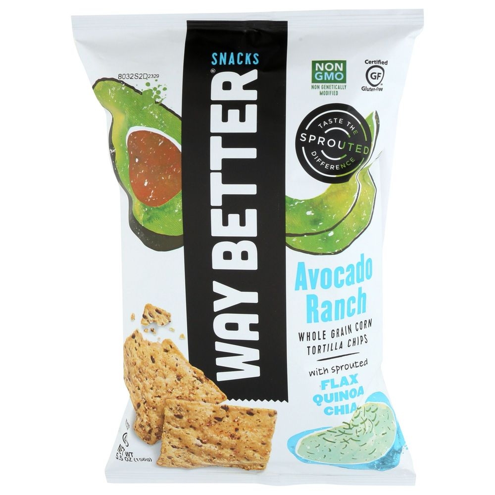 Way Better Avocado Ranch Tortilla Chips, 5.5 Ounce -- 12 per case