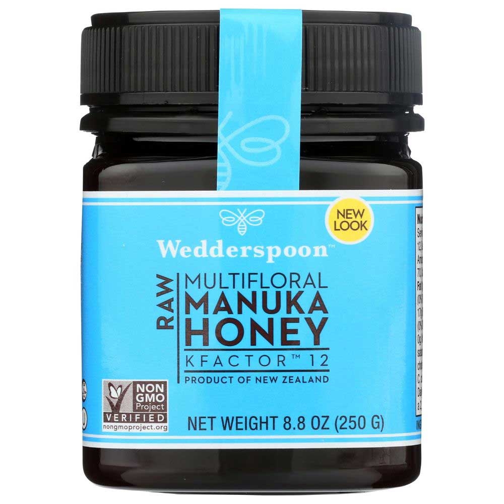 Wedderspoon K Factor 12 Raw Multifloral Manuka Honey, 8.8 Ounce -- 6 per case