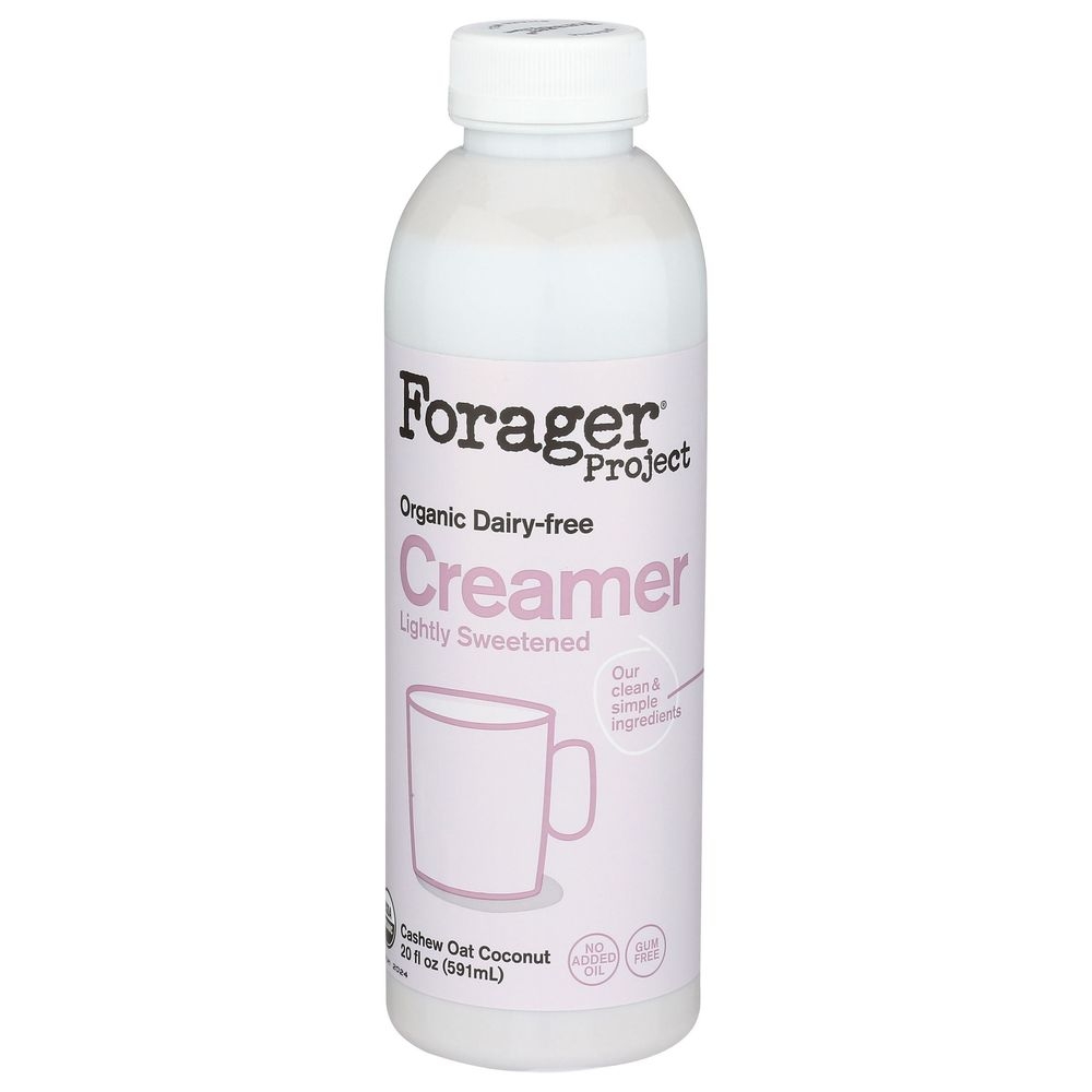 Forager Project Organic Lightly Sweetened Creamer, 20 Fluid Ounce -- 6 per case.