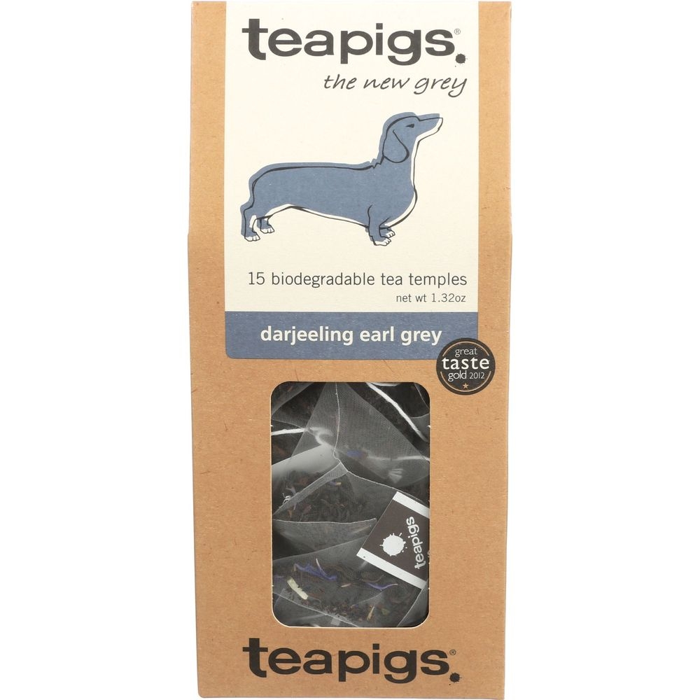 Teapigs Tea Darjeeling Earl Gray Tea, 15 tea bags -- 6 per case