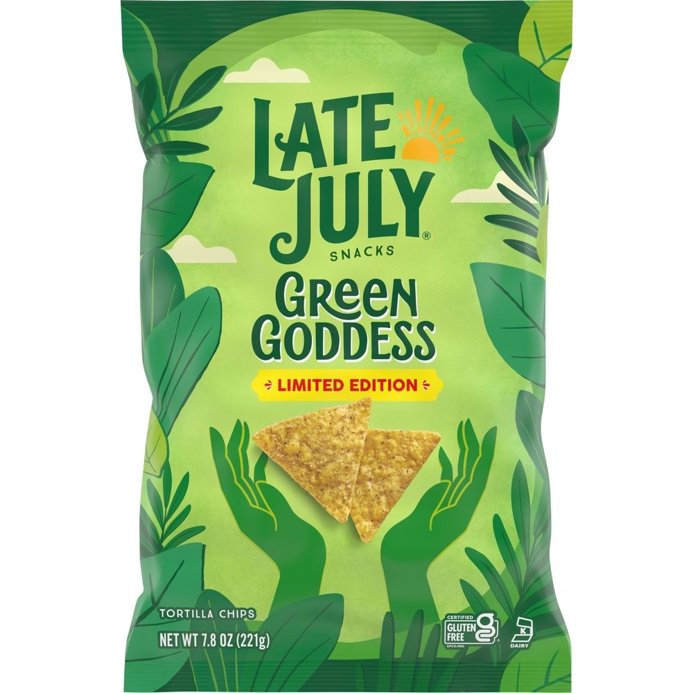 Late July Green Goddess Tortilla Chips, 7.8 Ounce -- 12 per case