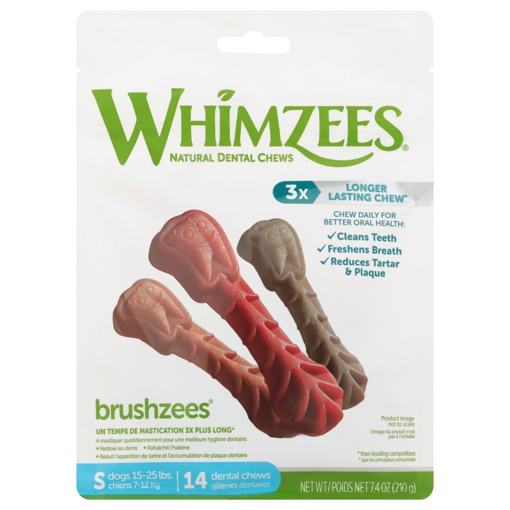 Whimzees Small Toothbrush Dental Chew, 7.4 Ounce -- 4 per case