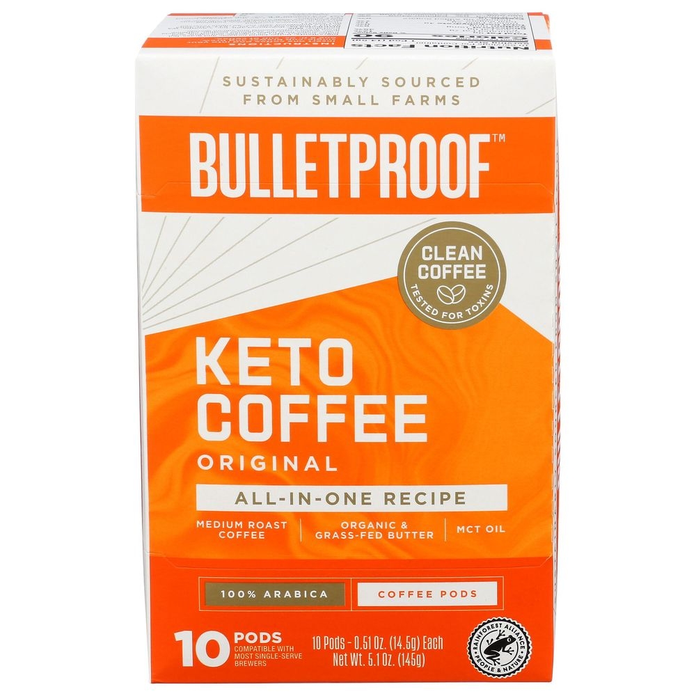 Bulletproof Original Keto Coffee Pod, 10 count -- 6 per case