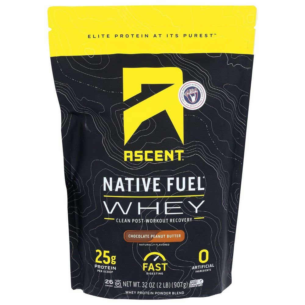 Ascent Native Fuel Chocolate Peanut Butter Whey Protein Powder, 2 Pound