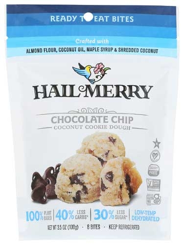 Hail Merry Chocolate Chip Cookie Dough Bites, 3.5 Ounce -- 8 per case