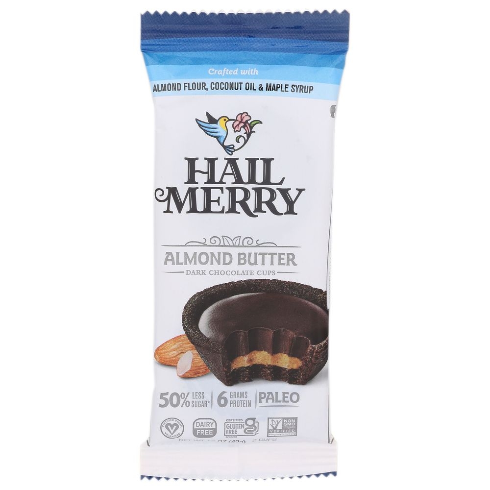 Hail Merry Dark Chocolate Almond Butter Cup, 1.5 Ounce -- 12 per case