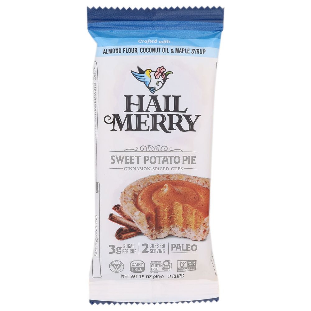 Hail Merry Cinnamon Spiced Sweet Potato Pie Cup, 1.5 Ounce -- 12 per case