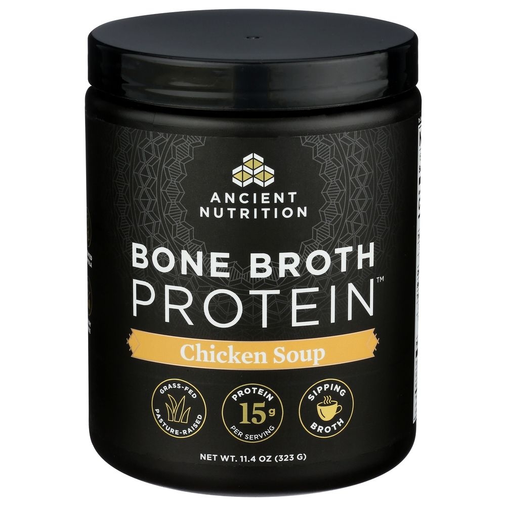 Ancient Nutrition Chicken Soup Bone Broth Protein Powder, 11.4 Ounce