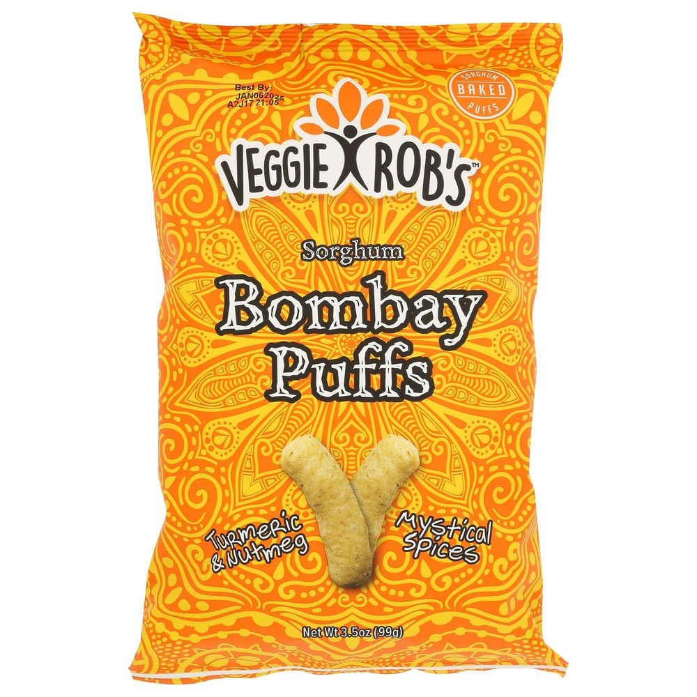 Veggie Robs Bombay Puffs, 3.5 Ounce -- 12 per case