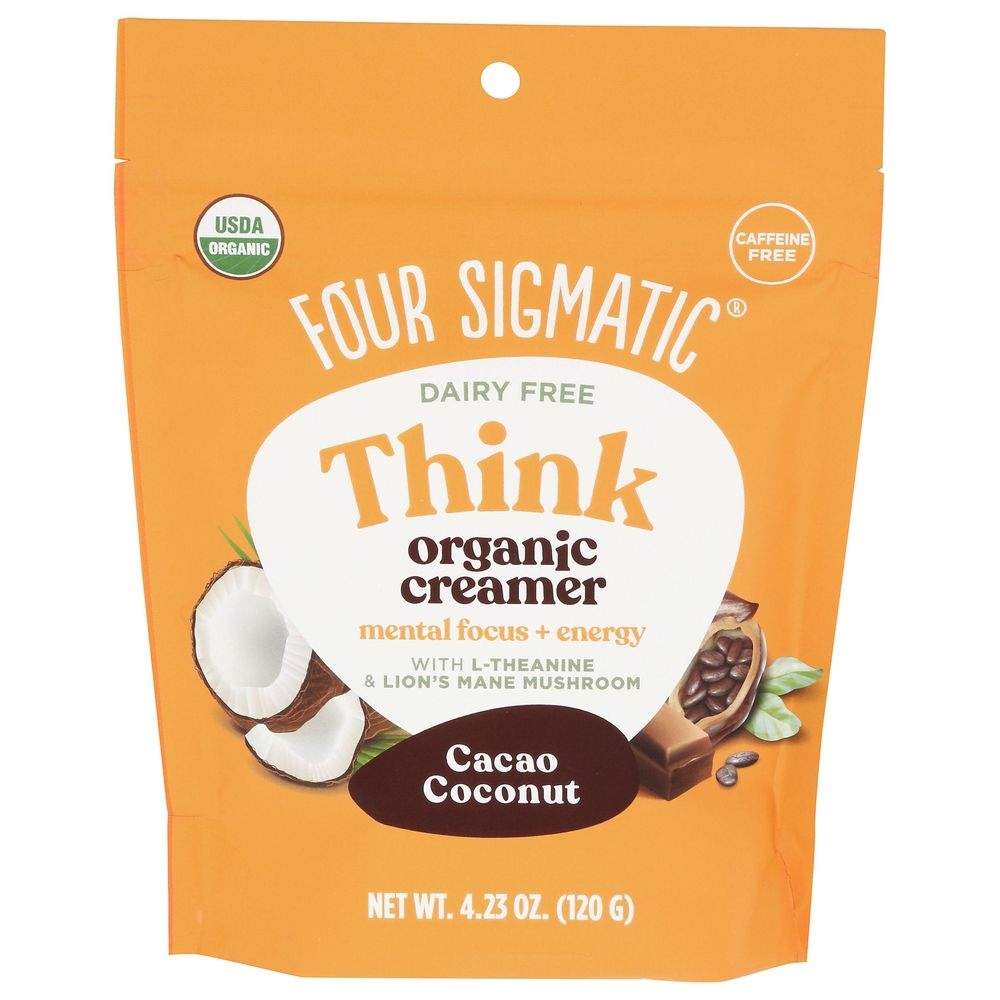 Four Sigmatic Organic Cacao Coconut Think Creamer, 4.23 Ounce -- 6 per case