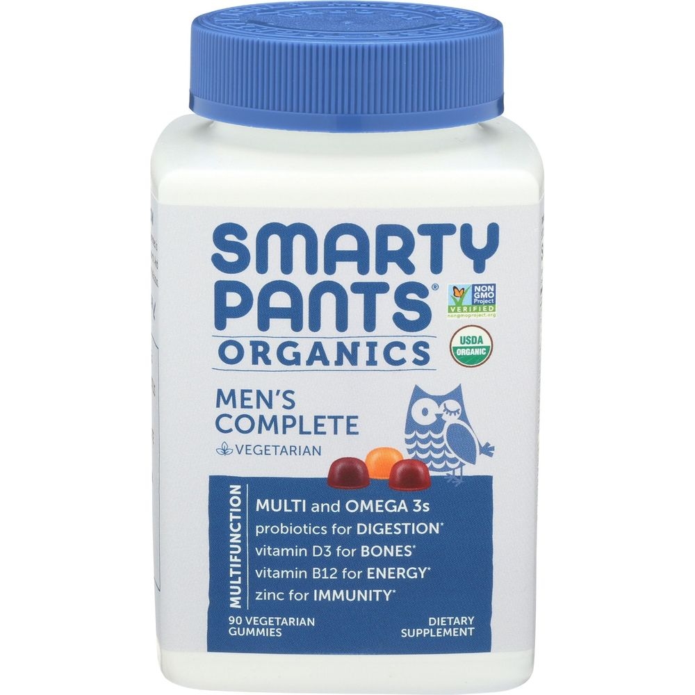Smartypants Organics Mens Complete Vegetarian Gummies, 90 count