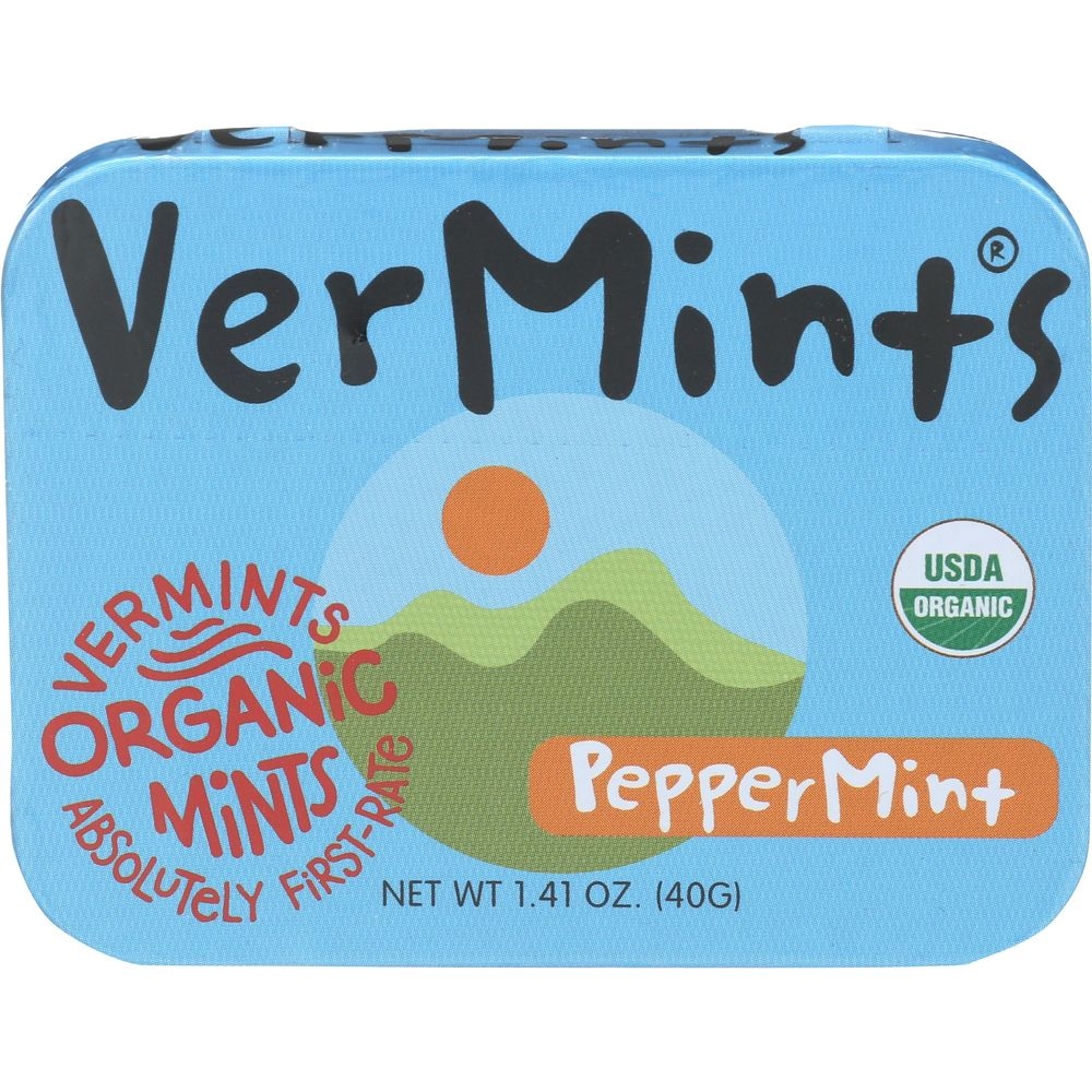 Vermints Organic Peppermint Breath Mints, 1.41 Ounce -- 6 per case