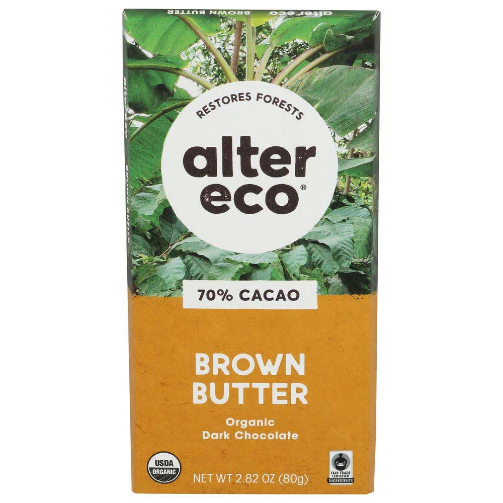 Alter Eco Americas Organic Dark Salted Brown Butter, 2.82 Ounce -- 12 per case.