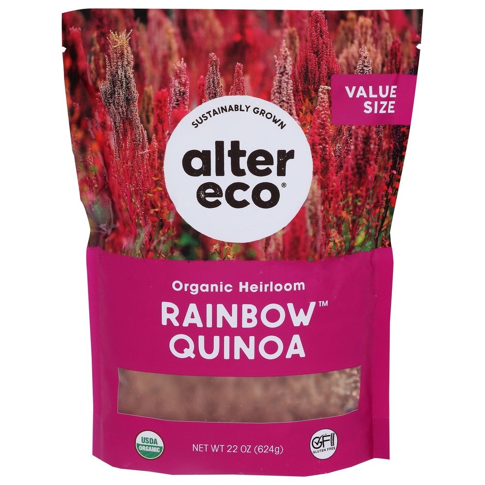 Alter Eco Organic Rainbow Heirloom Quinoa, 22 Ounce -- 6 per case