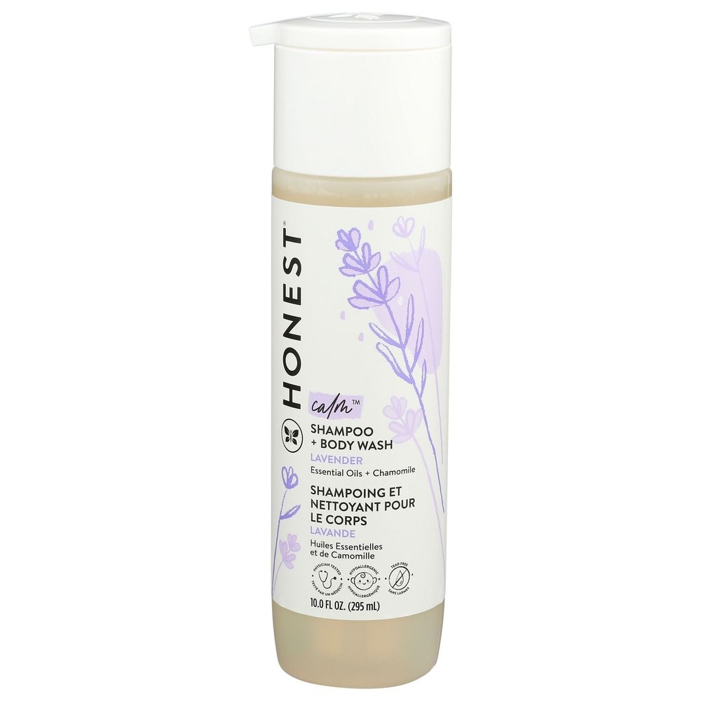 The Honest Calm Lavender Shampoo and Body Wash, 10 Ounce