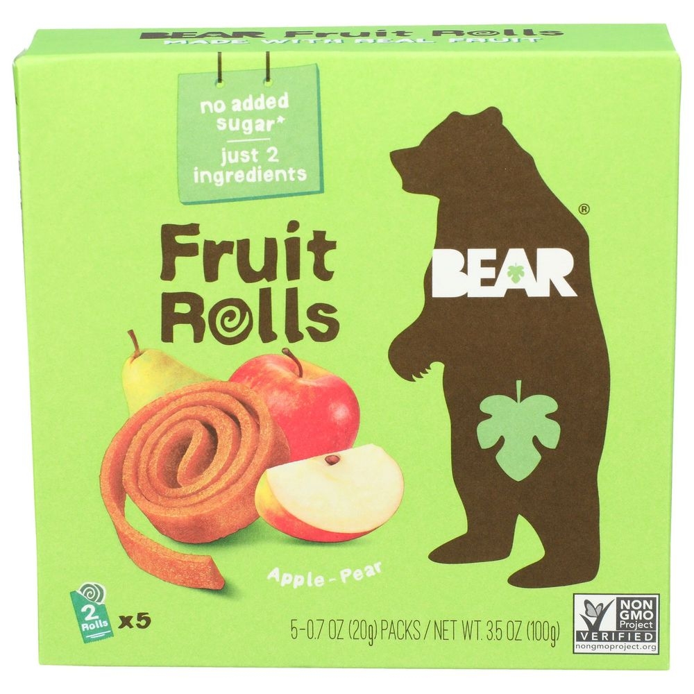 Bear Yoyos Apple Pear Fruit Roll - Multipack, 3.5 Ounce -- 6 per case