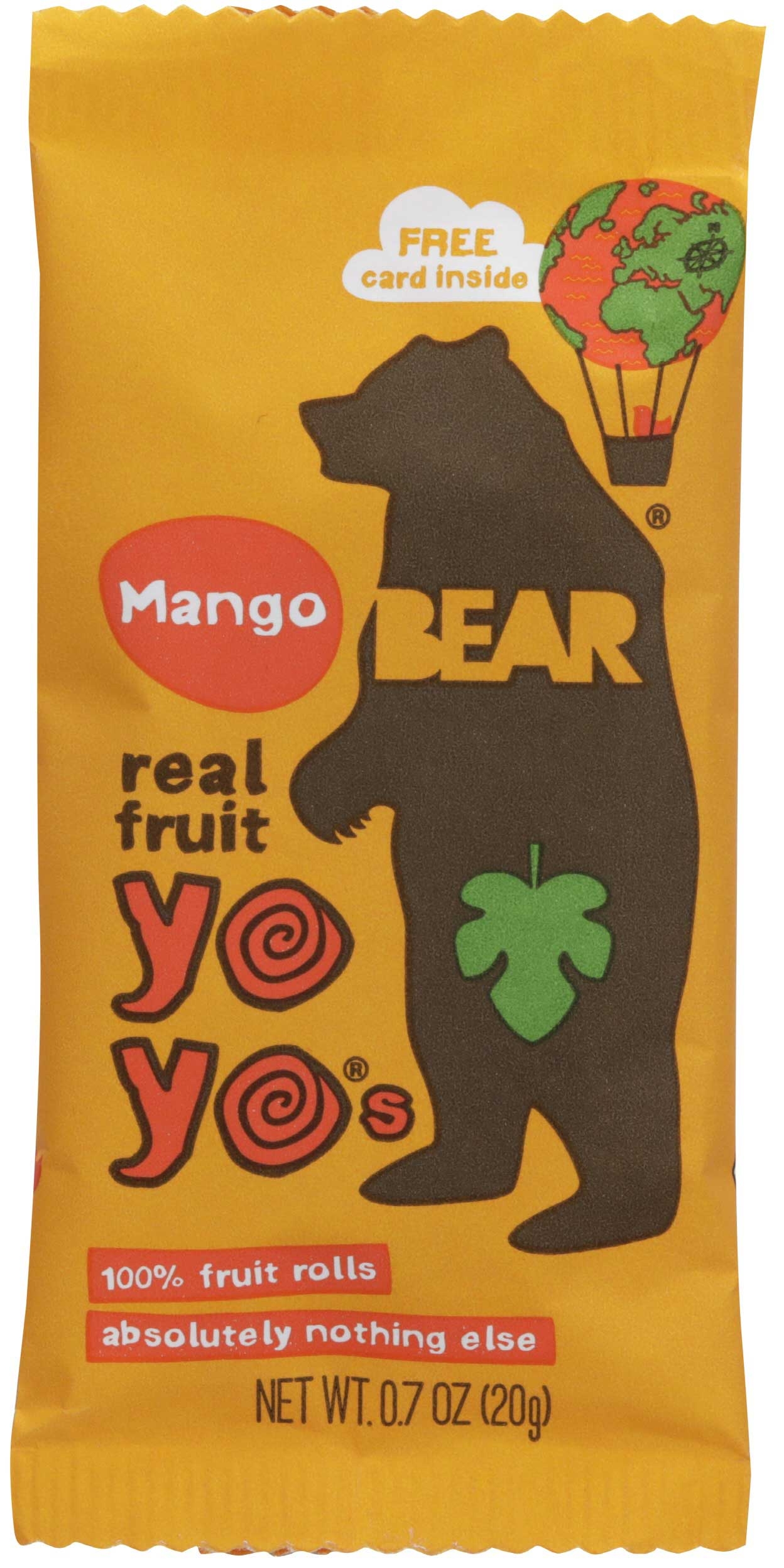 Bear Yoyo Mango Fruit Roll - Multipack, 3.5 Ounce -- 6 per case