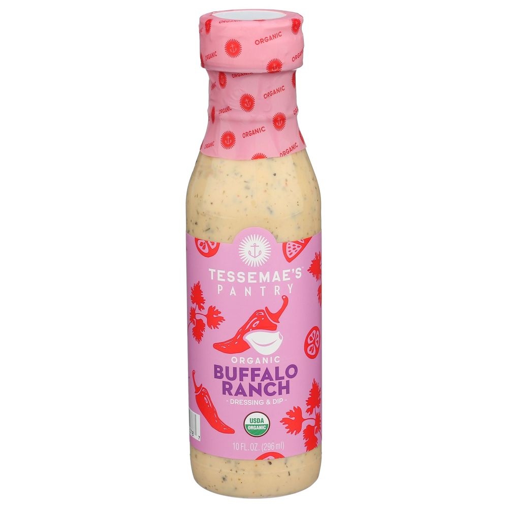 Tessemaes Pantry Organic Buffalo Ranch Dressing and Dip, 10 Ounce -- 6 per case
