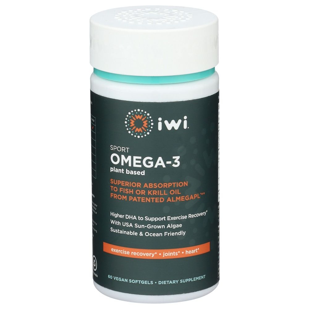 Iwi Omega 3 Sport Dietary Supplement Softgel, 60 count
