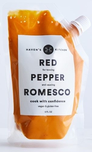 Havens Kitchen Red Pepper Romesco Sauce, 5 Ounce Pouch -- 6 per case