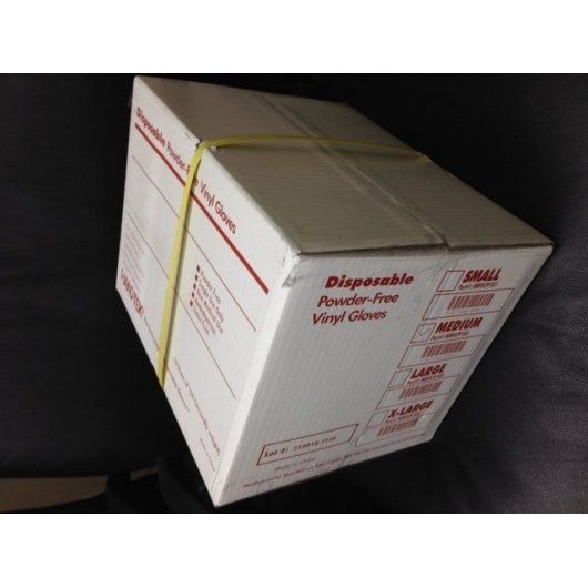 Disposable Flag Powder Free Vinyl Glove Small, Long Cuff, 10 Case -- 100 Count