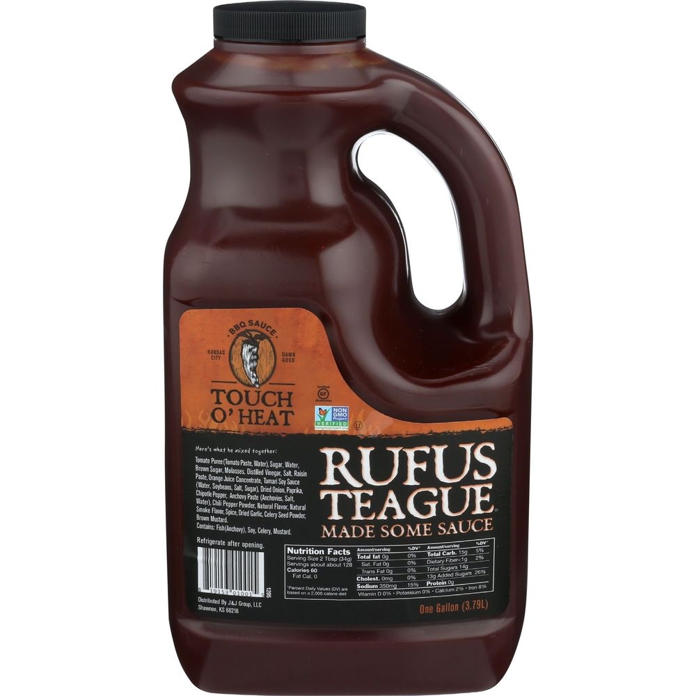 Rufus Teague Touch O Heat BBQ Sauce, 1 Gallon -- 4 per case