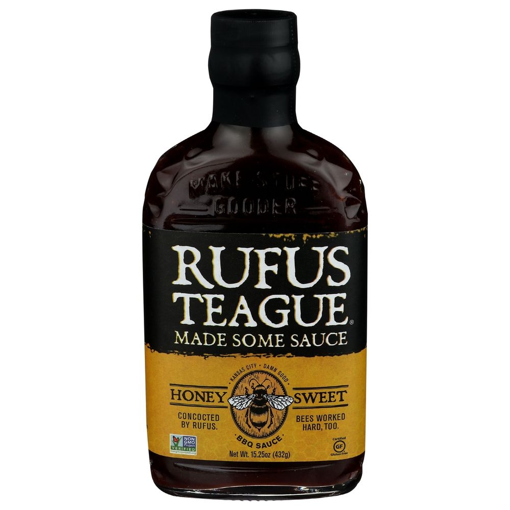 Rufus Teague Honey Sweet BBQ Sauce, 16 Ounce -- 6 per case