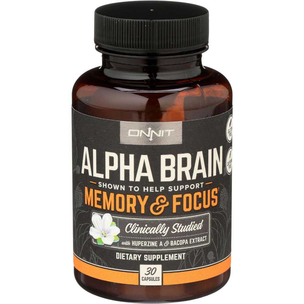 Onnit Alpha Brain Memory and Focus Capsules - 30 count per pack
