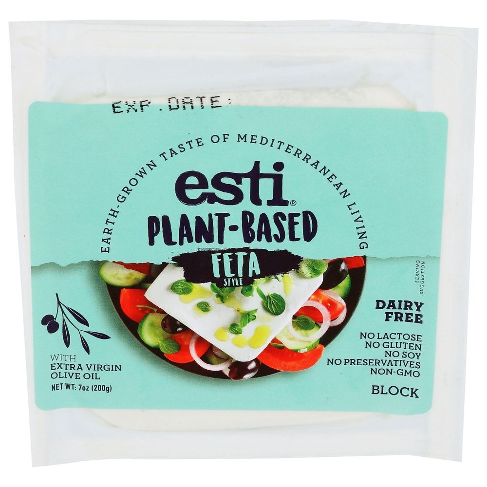 Esti Plant Based Feta Cheese Block, 7 Ounce -- 8 per case