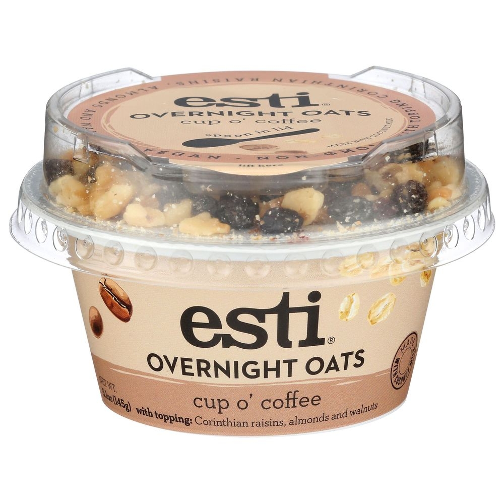 Esti Cup O’ Coffee Overnight Oats, 5.1 Ounce -- 6 per case