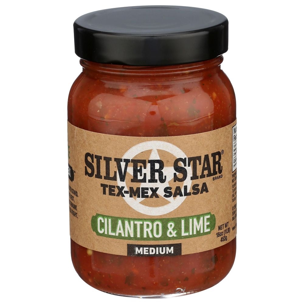 Silver Star Medium Cilantro and Lime Tex-Mex Salsa, 16 Ounce -- 6 per case
