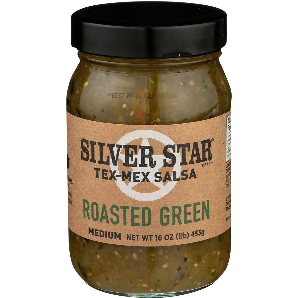 Silver Star Roasted Green Medium Tex Mex Salsa, 16 Fluid Ounce -- 6 per case