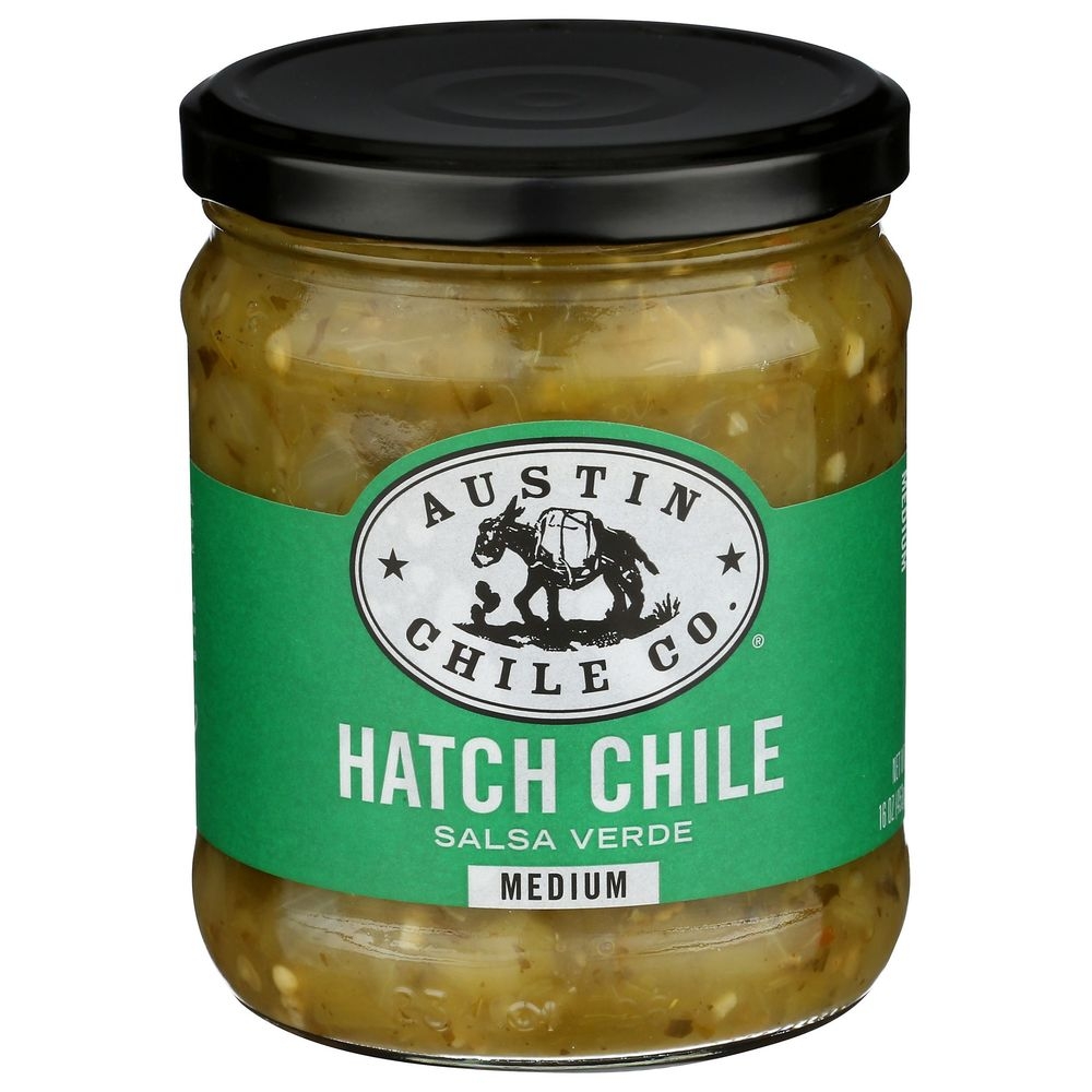 Austin Chile Hatch Chile Medium Salsa Verde, 16 Ounce -- 6 per case