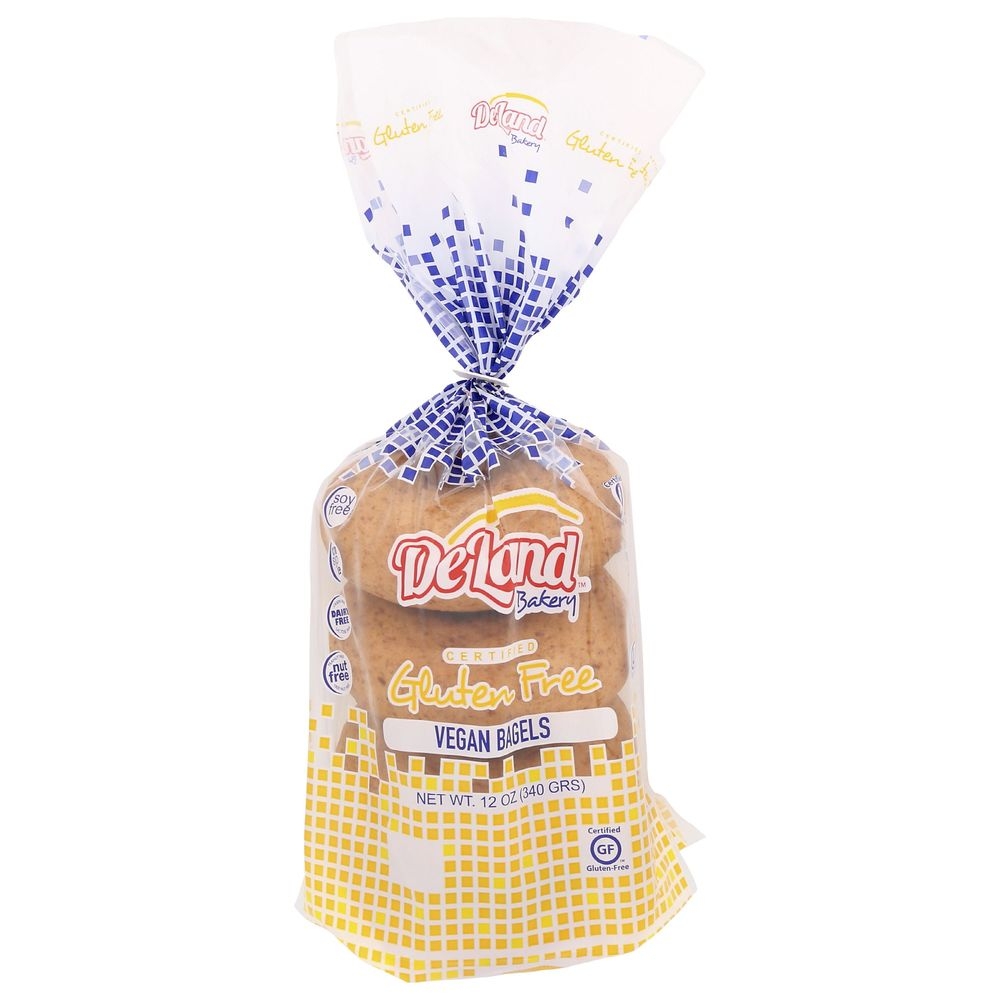 Deland Glutenfree Vegan Bagel, 12 Ounce -- 6 per case