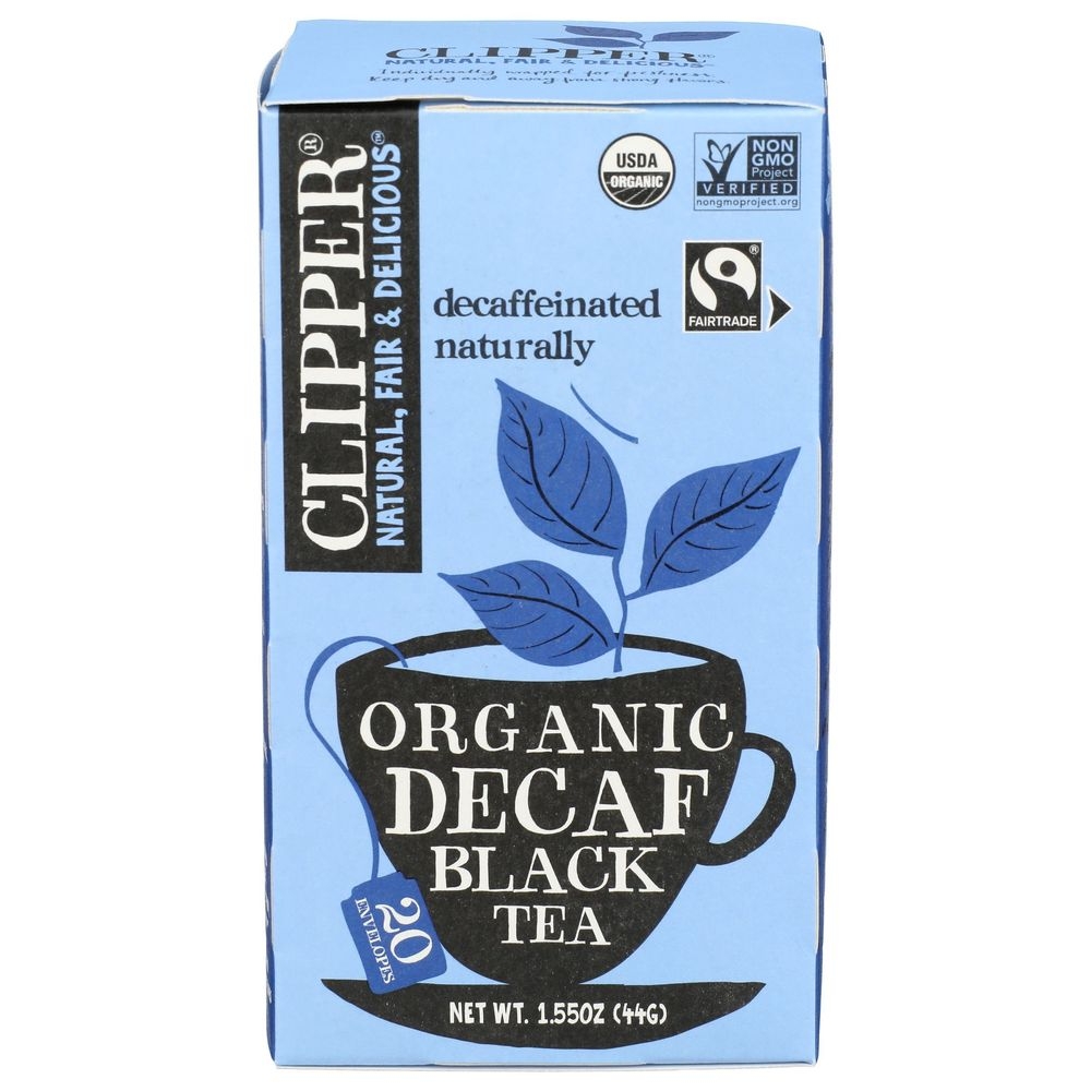 Clipper Organic Decaf Black Tea, 20 tea bags -- 6 per case