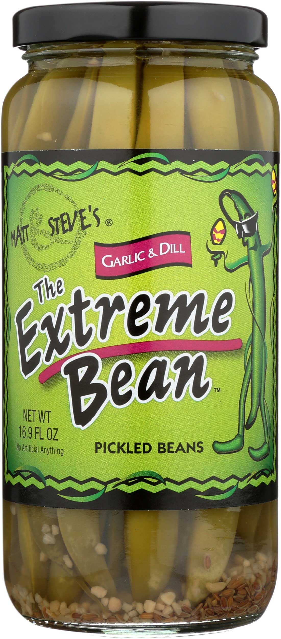 The Extreme Bean Hot N Spicy Pickled Garlic N Dill, 16 Ounce -- 6 per case