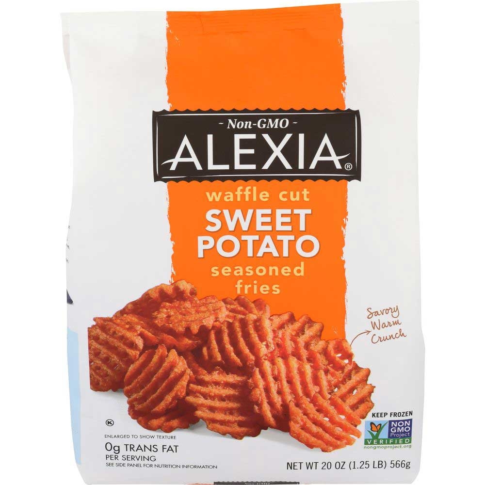 Alexia Foods Waffle Cut Seasoned Salt Sweet Potato, 20 Ounce -- 12 per case.