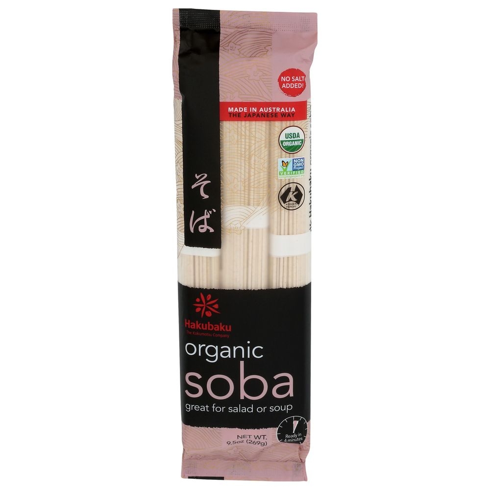 Hakubaku Organic Soba Noodles, 9.5 Ounce -- 8 per case
