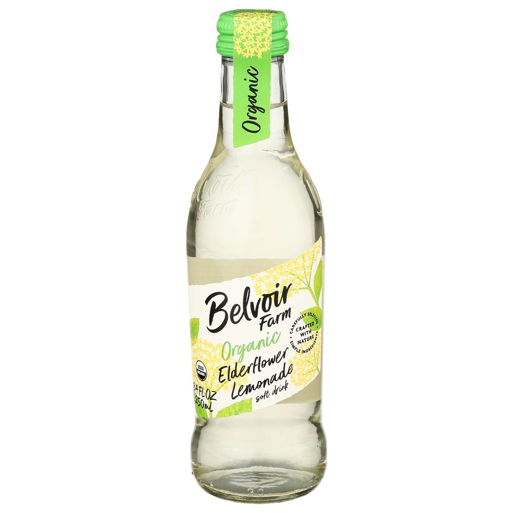 Belvoir Farm Organic Elderflower Lemonade Presse Beverage, 8.45 Fluid Ounce -- 12 per case