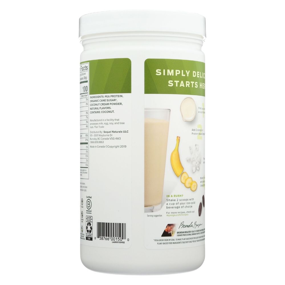 Vega Protein Made Simple Vanilla Protein Powder, 9.2 Ounce