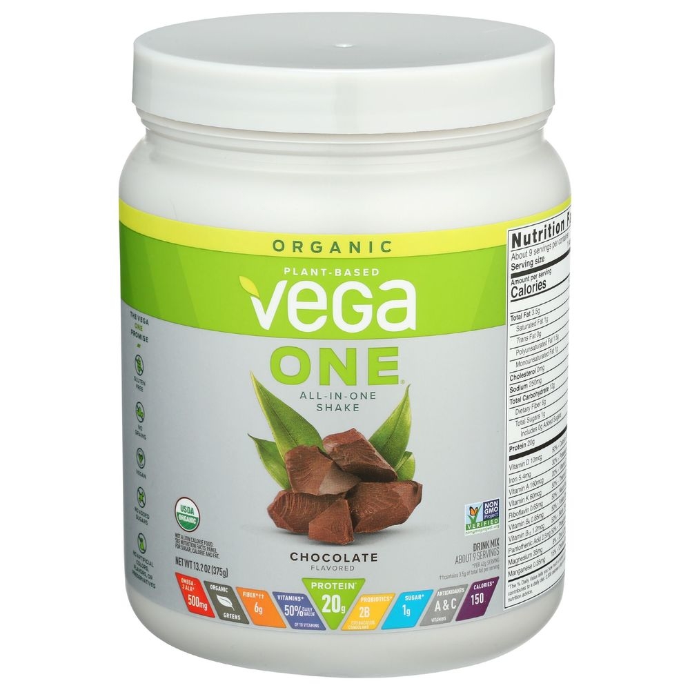 Vega One Chocolate Flavored All in One Shake, 13.2 Ounce