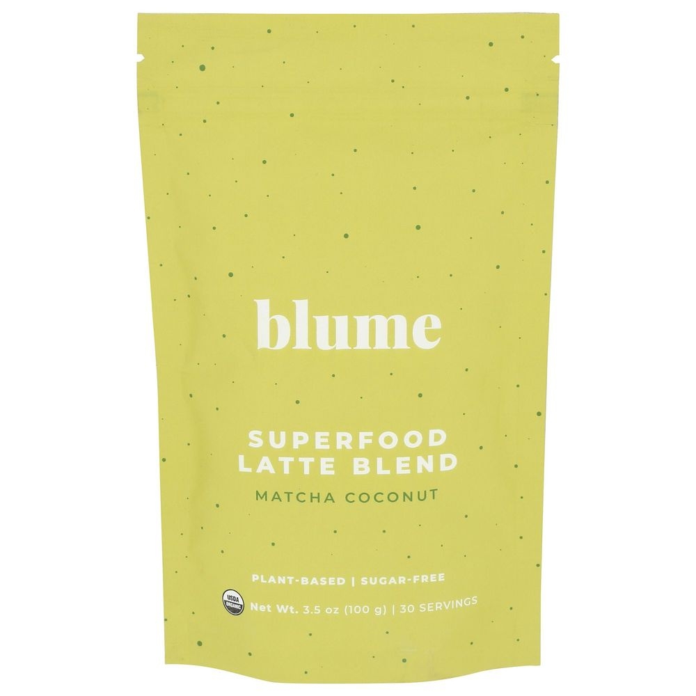 Blume Organic Matcha Coconut Latte Blend, 3.5 Ounce