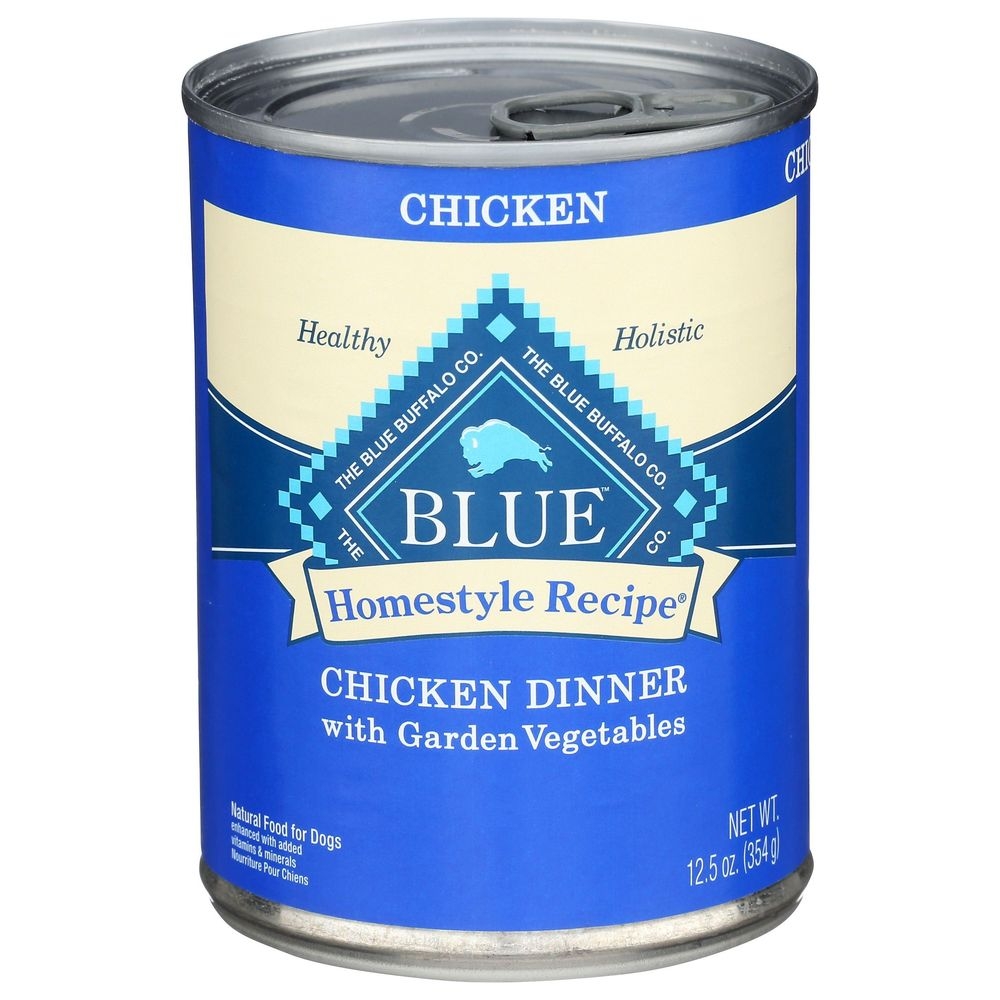 Blue Buffalo Homestyle Recipe Chicken Dinner with Garden Vegetable Wet Dog Food, 12.5 Ounce -- 12 per case