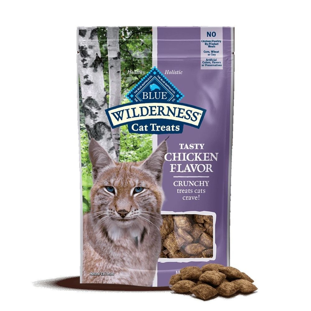 Blue Buffalo Wilderness Chicken Flavor Crunchy Cat Treat, 2 Ounce -- 12 per case