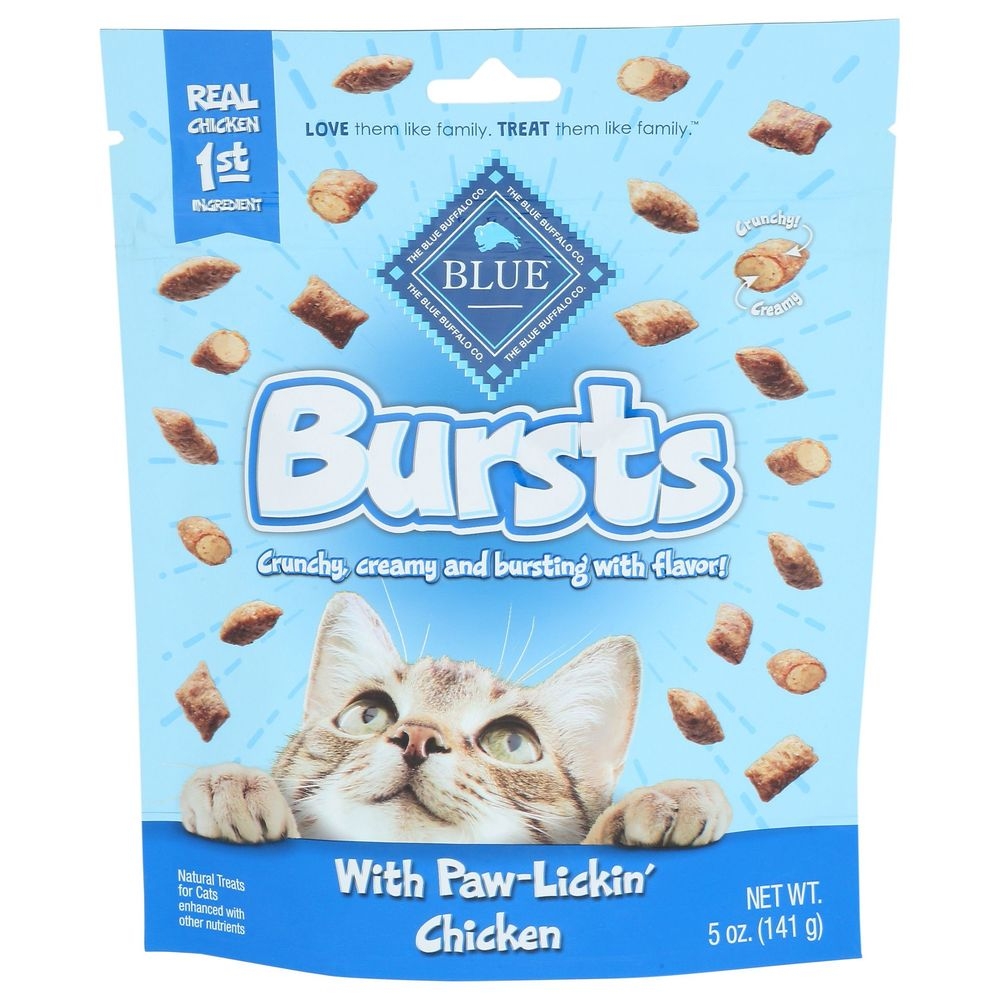 Blue Buffalo Bursts Chicken Flavor Crunchy and Creamy Cat Treat, 5 Ounce -- 6 per case