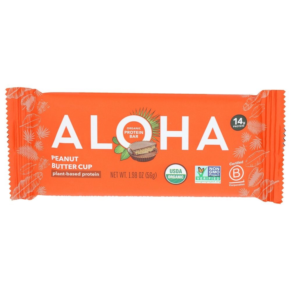 Aloha Organic Dark Chocolate Peanut Butter Cup, 5 count -- 6 per case