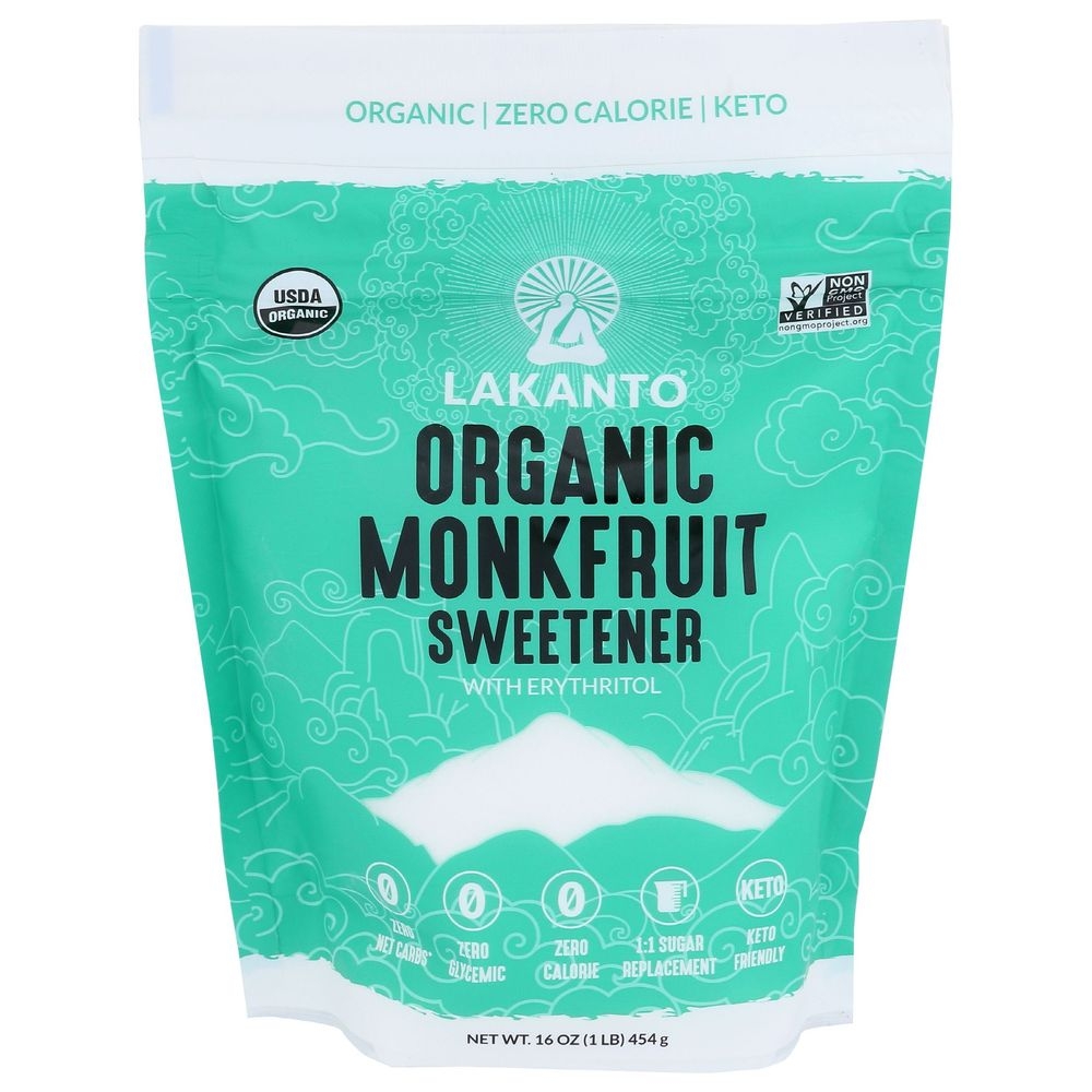 Lakanto Organic Classic Monkfruit and Erythritol Sweetener, 16 Ounce -- 8 per case