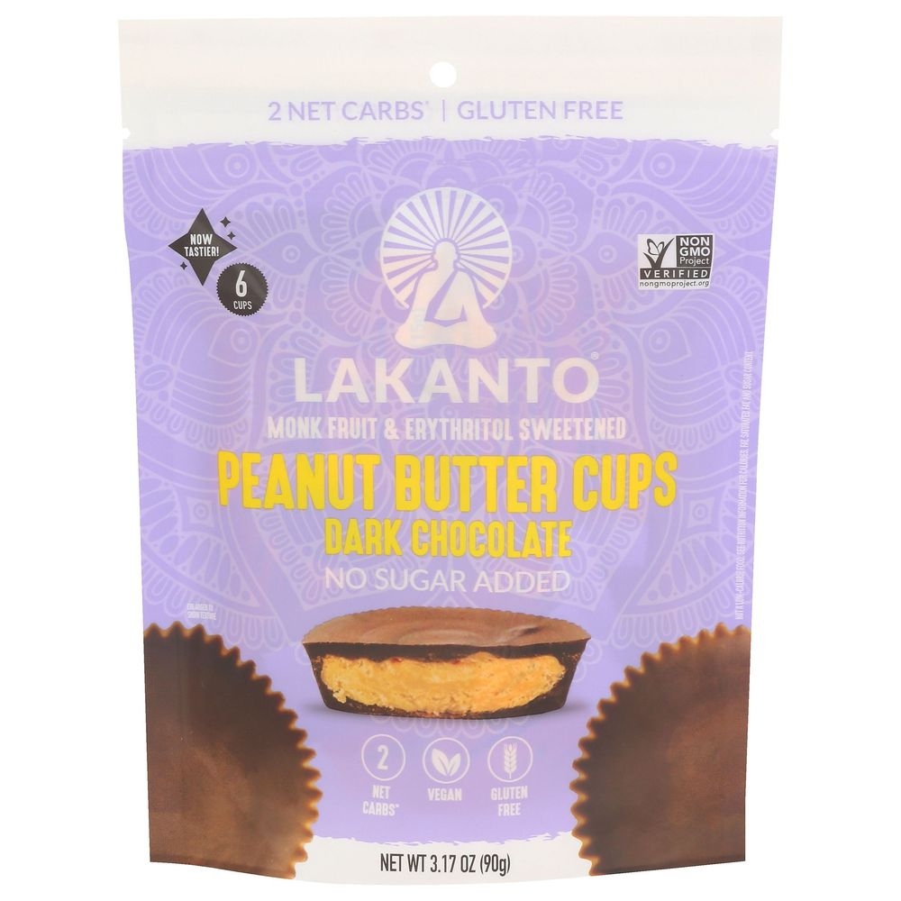 Lakanto Dark Chocolate Peanut Butter Cups, 3.17 Ounce -- 8 per case