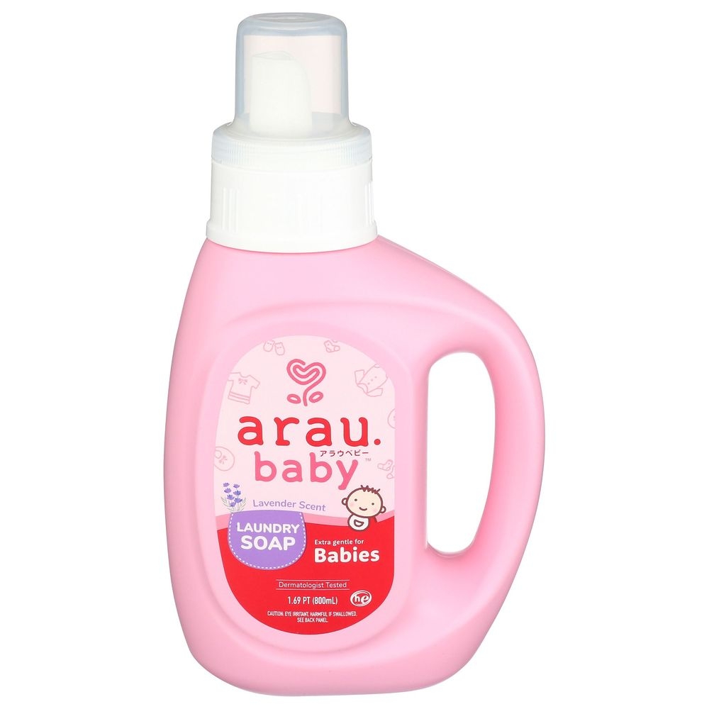 arau.baby Lavender Scent Liquid Laundry Soap, 800 Milliliter -- 8 per case